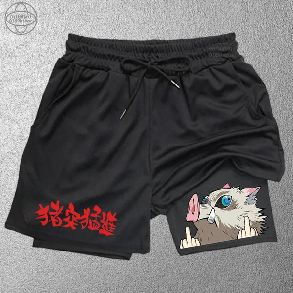 Shorts esportivos estampado