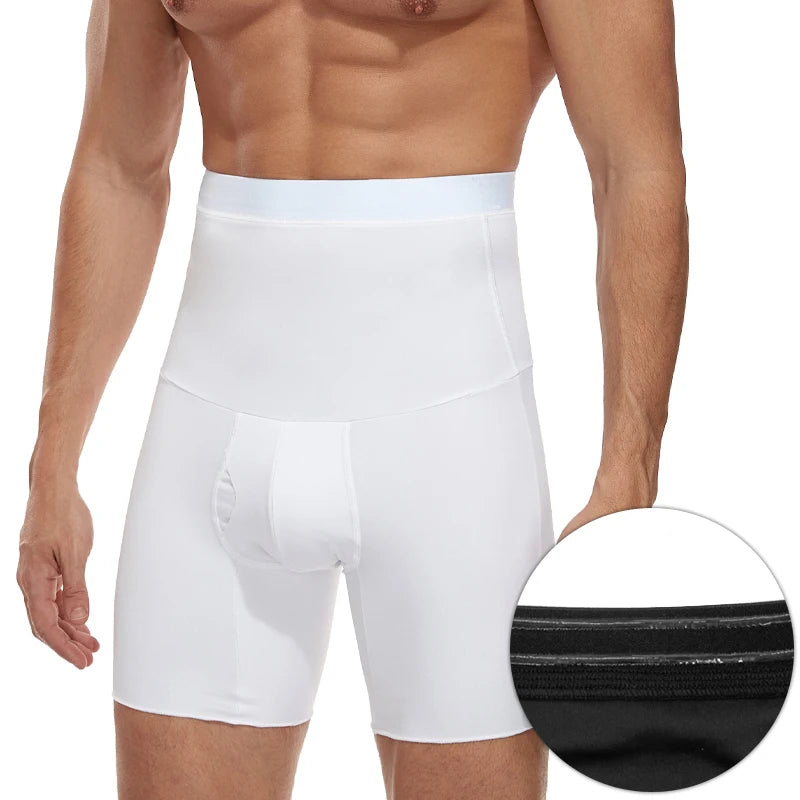 Homens Body Shaper Tummy Controle Shorts de Compressão Barriga